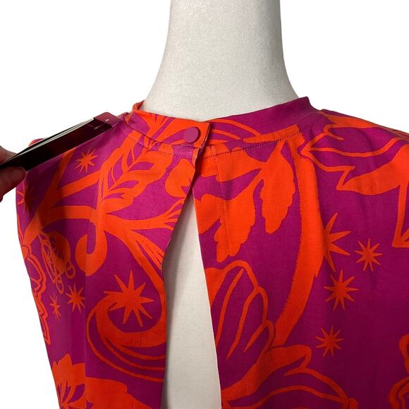 NWT Women's Farm Rio X Adidas Pink and Orange Tropical print body suit - Small - Picture 5 of 10